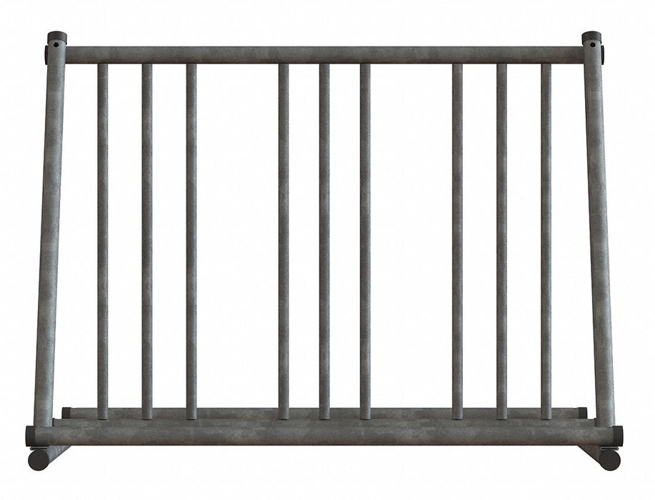 Bike Rack Silver Color 6 Cap. 28 W