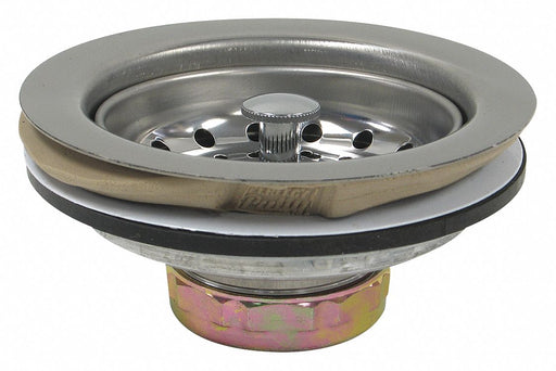 SS Zinc Basket Strainer 4-1/2in