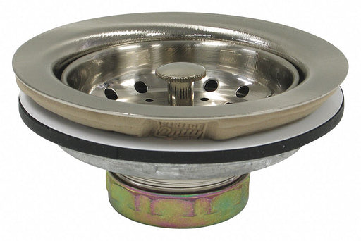 SS Zinc Basket Strainer 4-1/2in