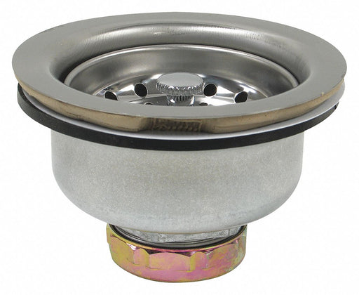 SS Zinc Basket Strainer 4-1/2in