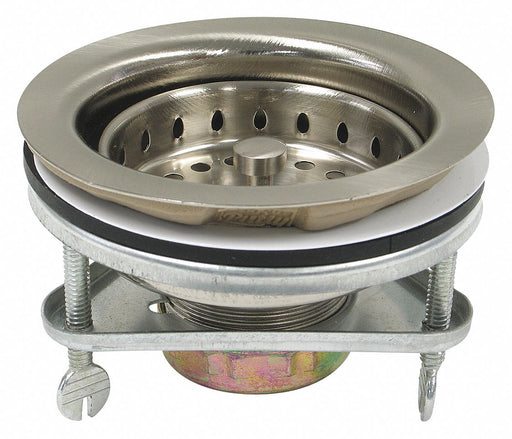 Brass SS BasketStrainer 3-1/2in to 4in