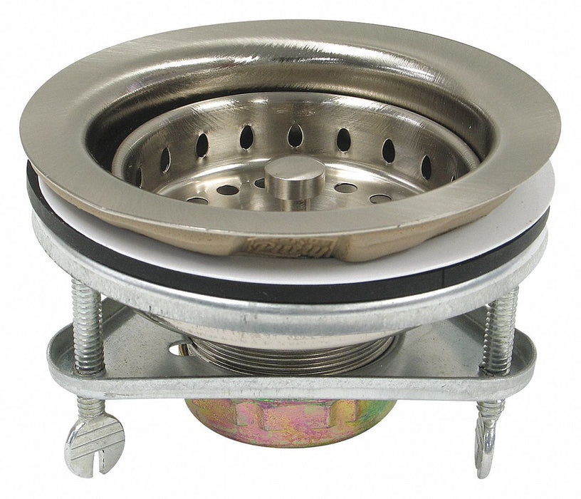 Brass SS BasketStrainer 3-1/2in to 4in