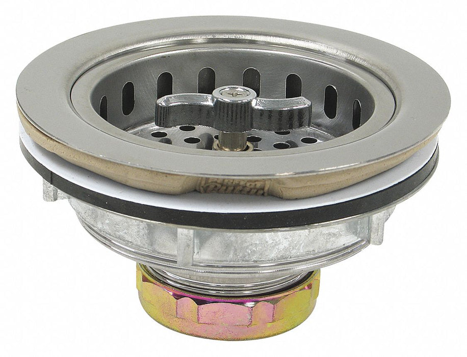 SS Zinc Basket Strainer 4-1/2in