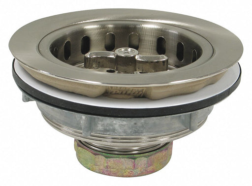 SS Zinc Basket Strainer 4-1/2in