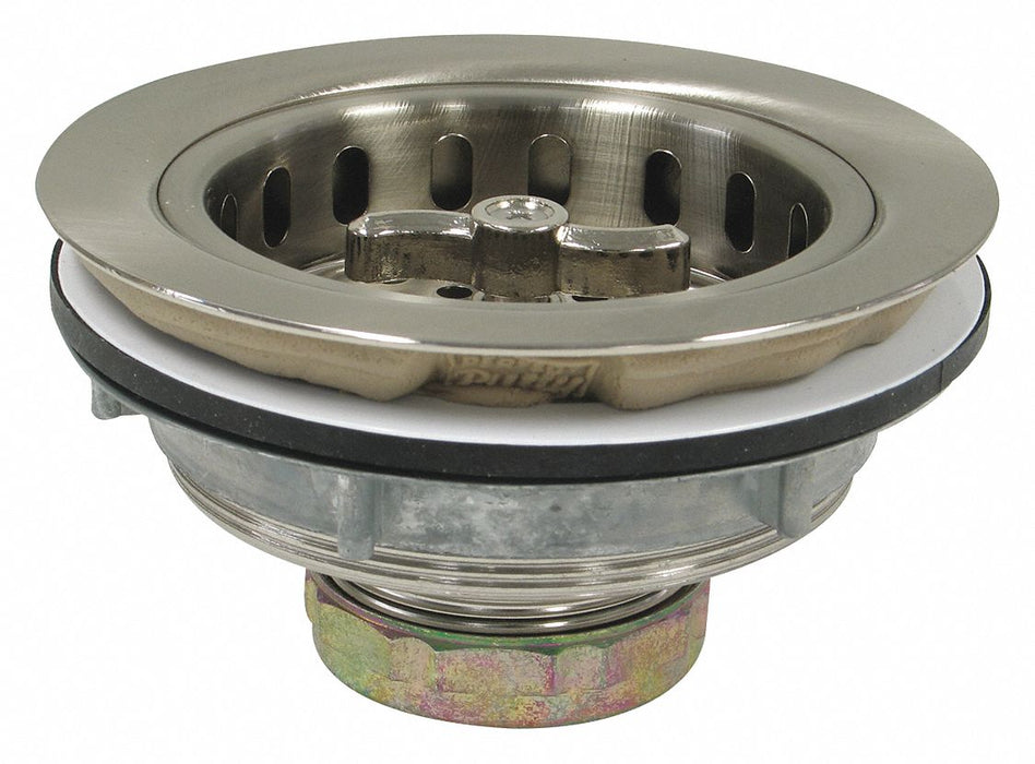 SS Zinc Basket Strainer 4-1/2in