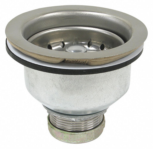 SS Zinc Basket Strainer 4-1/2in