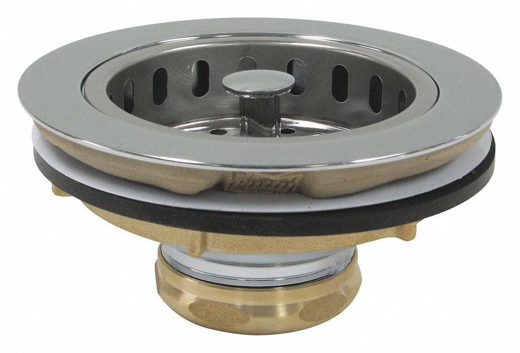 Brass SS Basket Strainer .3.5in