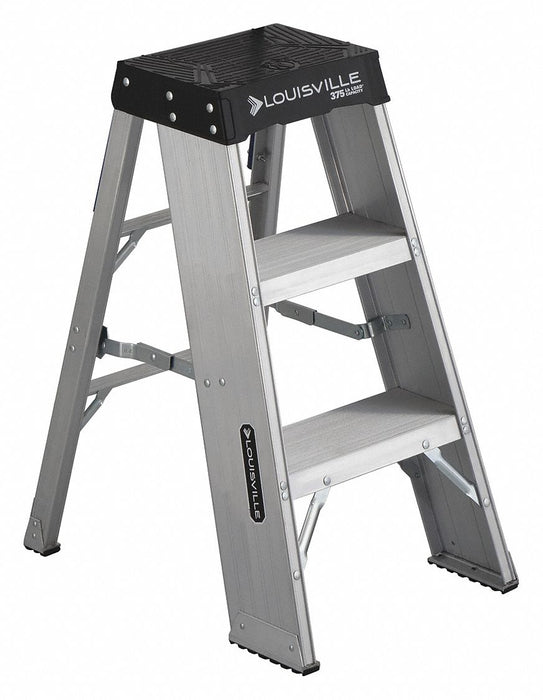 Step Stand 375 lb Ld Cap. Aluminum