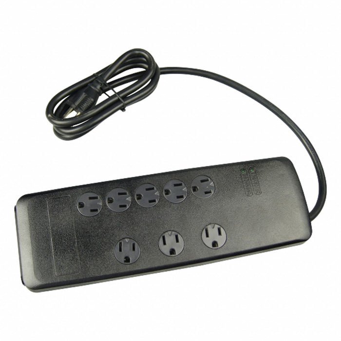 SurgeProtector Black 6-1/4in 8Outlets
