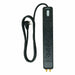 Surge Protector Black 14 in 7 Outlets