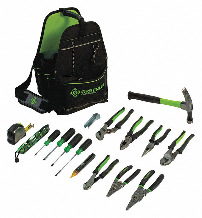 Electricians Tool Kit 17 pcs. Caddy