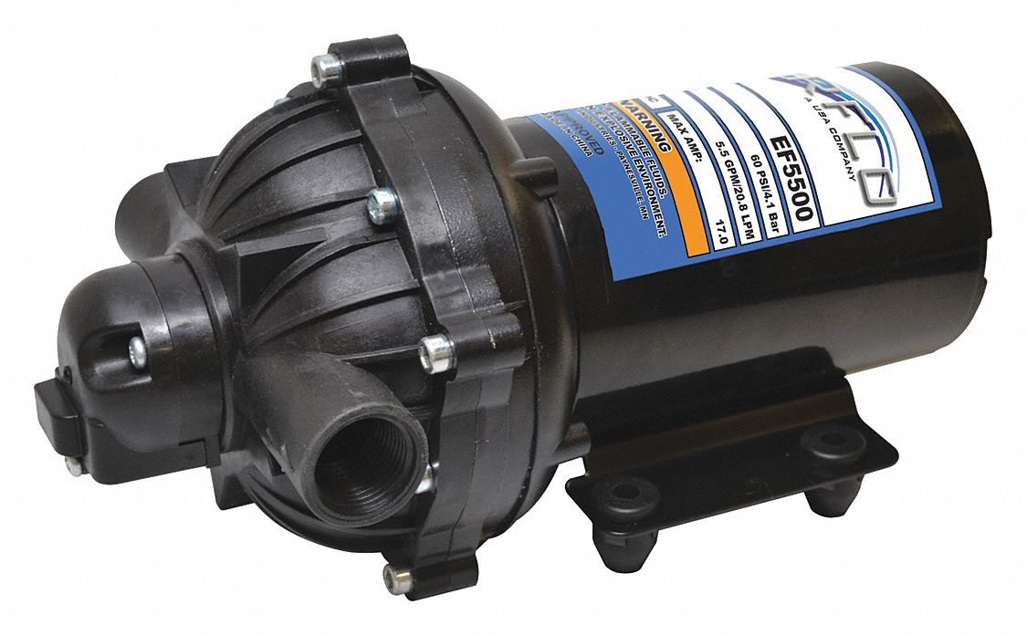 Elec Spryer Pump PolyP 5Cmb 5.5gpm 60psi