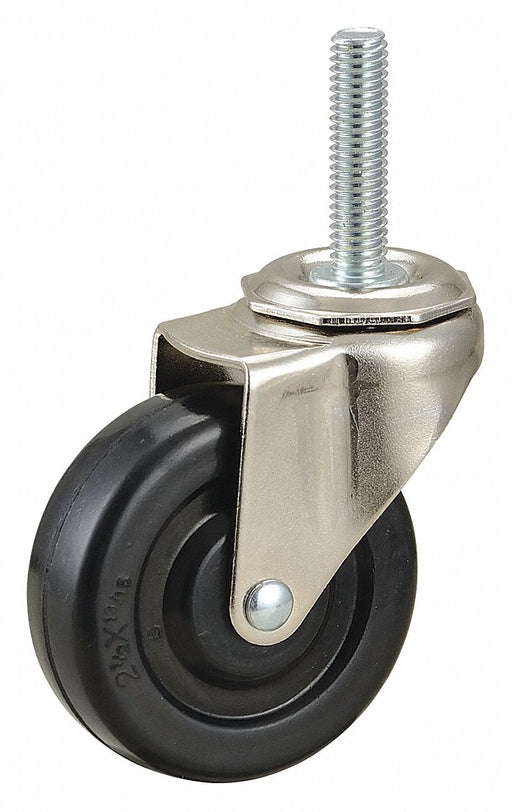 Stem Caster 2 1/2 dia Rubber 75lb