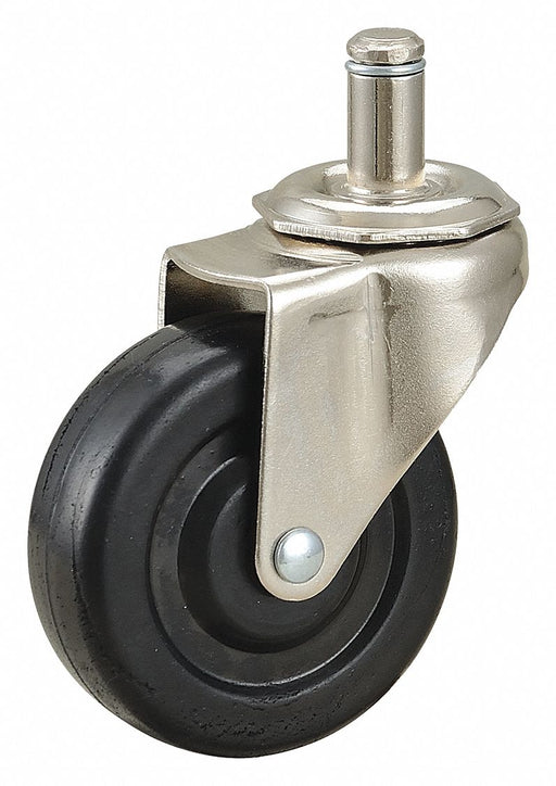 Stem Caster 2 1/2 dia Rubber 75lb