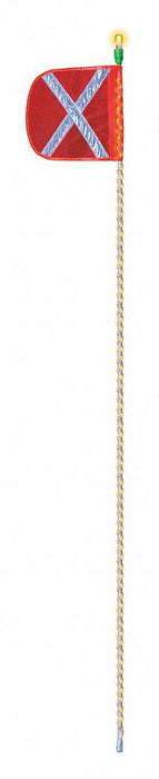 Warning Whip 5 ft H Amber Light Bulb