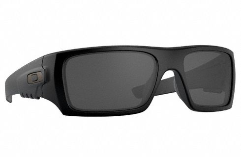 Glasses Gry Lens Blk Frame Det Cord