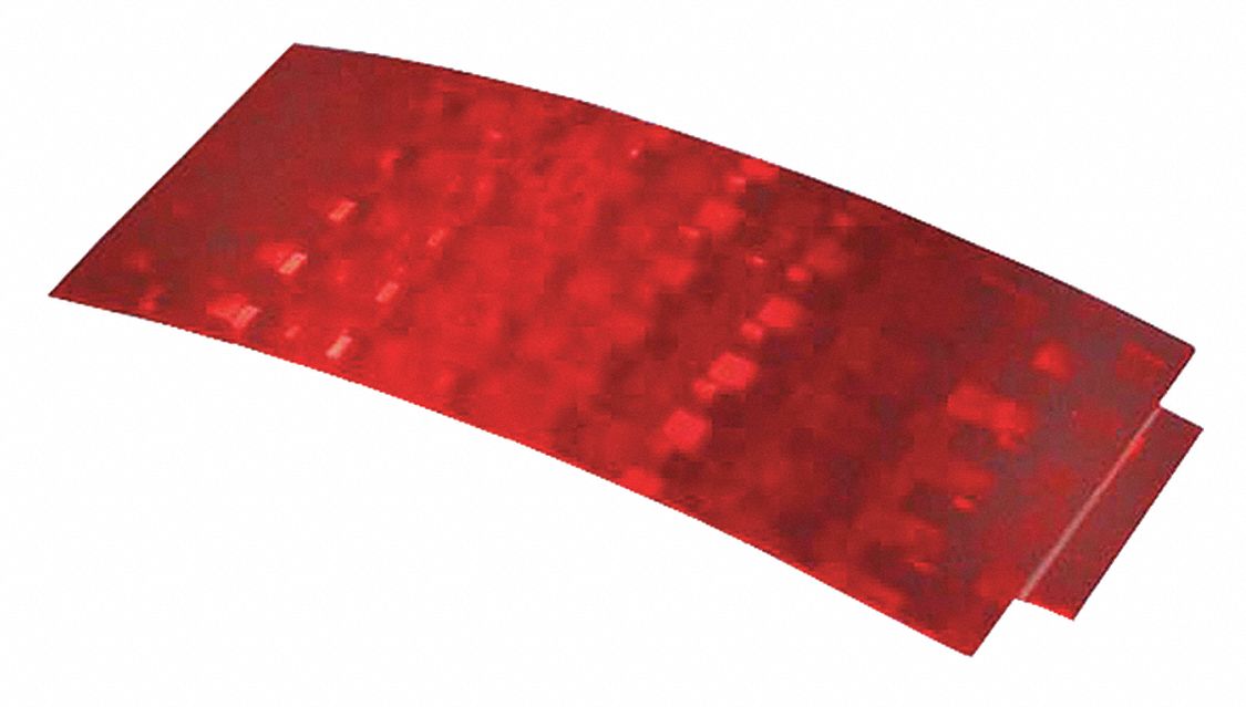 Reflector Rectangular Red 4-1/4 L