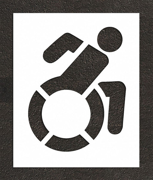 Pavement Stencil 44 H 36 W 0.063 Thick