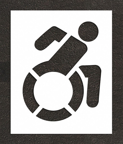 Pavement Stencil 44 H 36 W 0.125 Thick
