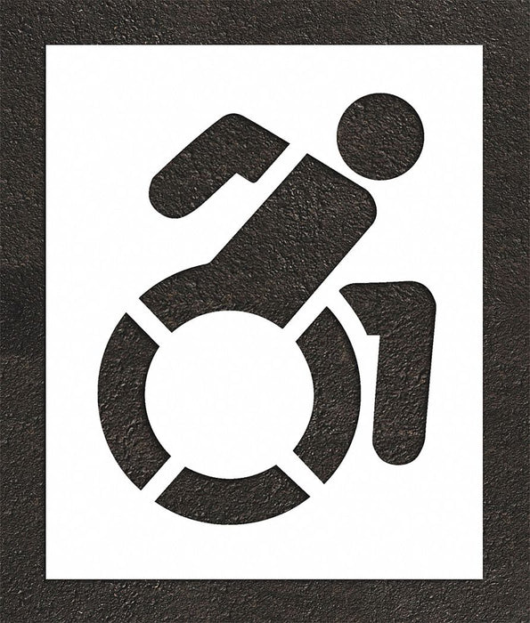 Pavement Stencil 44 H 36 W 0.125 Thick