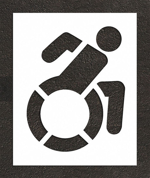 Pavement Stencil 47 H 38 W 0.063 Thick