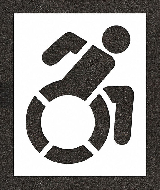 Pavement Stencil 56 H 45 W 0.063 Thick