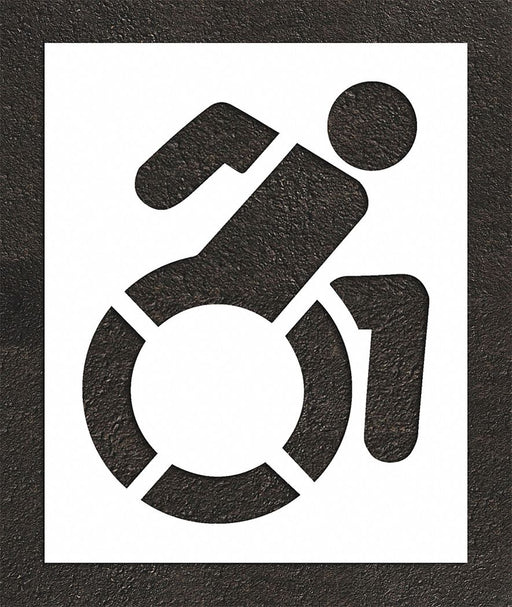 Pavement Stencil 56 H 45 W 0.125 Thick