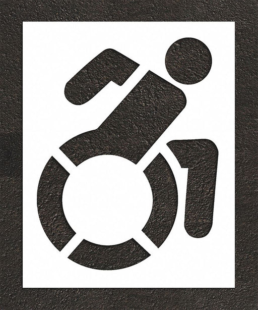Pavement Stencil 64 H 52 W 0.063 Thick