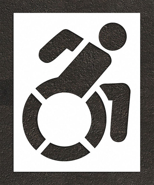Pavement Stencil 64 H 52 W 0.125 Thick