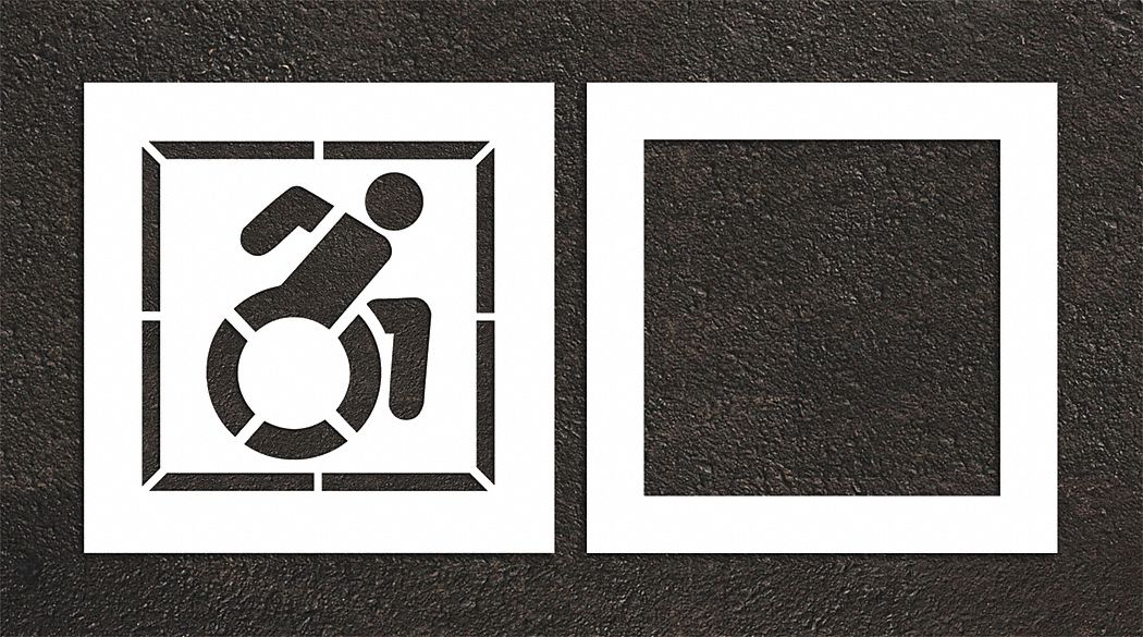 Pavement Stencil 64 H 32 W 2 pcs.