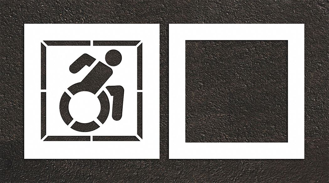 Pavement Stencil 32 W 0.125 Thick 2 pcs