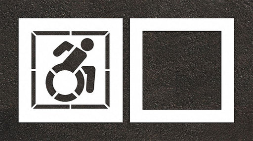 Pavement Stencil 32 W 0.125 Thick 2 pcs