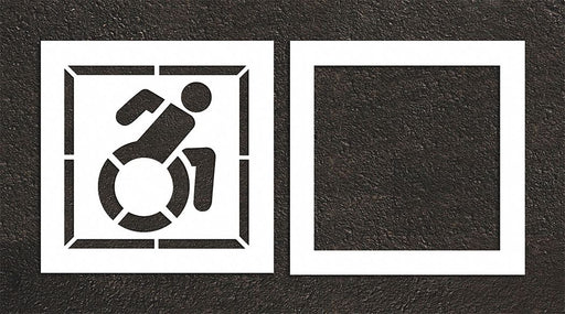 Pavement Stencil 38 W 0.063 Thick 2 pcs