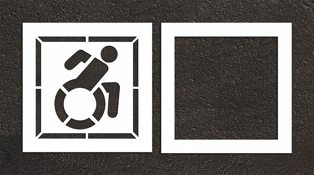 Pavement Stencil 38 W 0.125 Thick 2 pcs