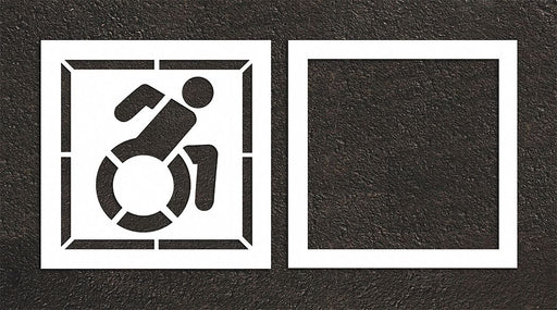 Pavement Stencil 50 W 0.063 Thick 2 pcs