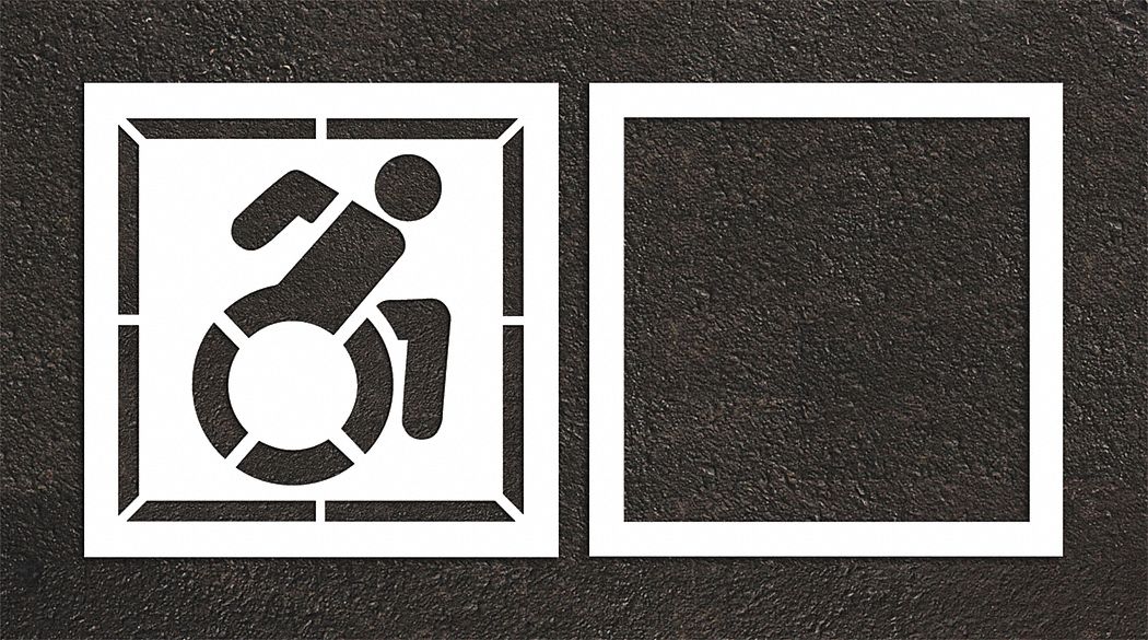 Pavement Stencil 56 W 0.063 Thick 2 pcs