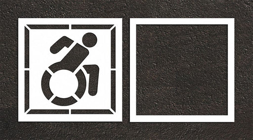Pavement Stencil 64 W 0.063 Thick 2 pcs