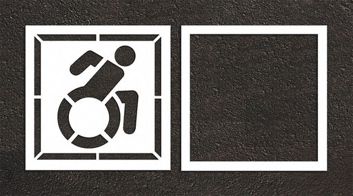 Pavement Stencil 64 W 0.125 Thick 2 pcs
