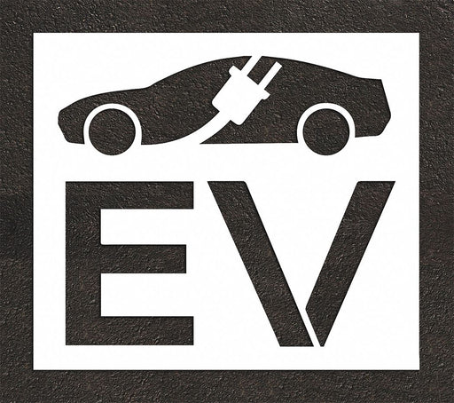 Pavement Stencil 56 H 64 W 0.125 Thick