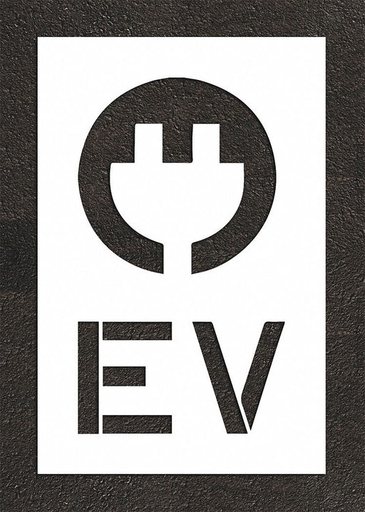 Pavement Stencil 44 H 28 W 0.063 Thick