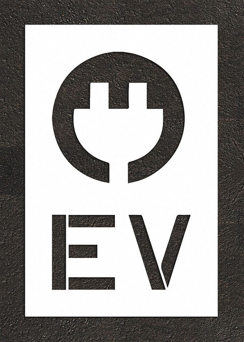 Pavement Stencil 44 H 28 W 0.125 Thick