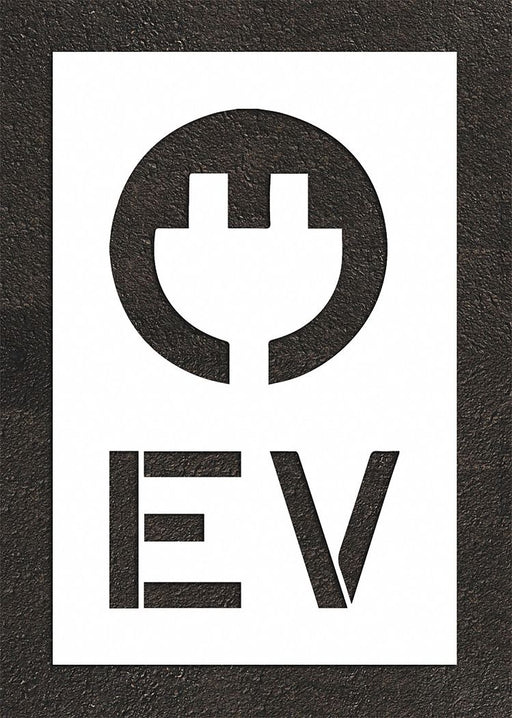 Pavement Stencil 44 H 28 W 0.125 Thick