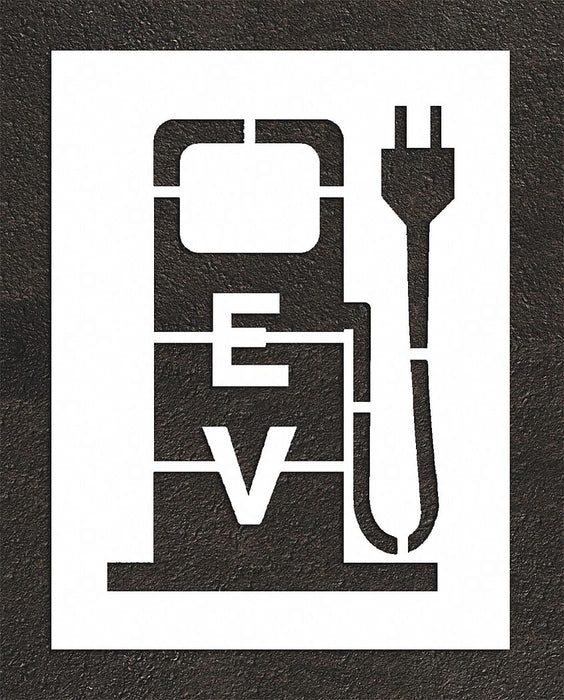 Pavement Stencil 44 H 34 W 0.125 Thick
