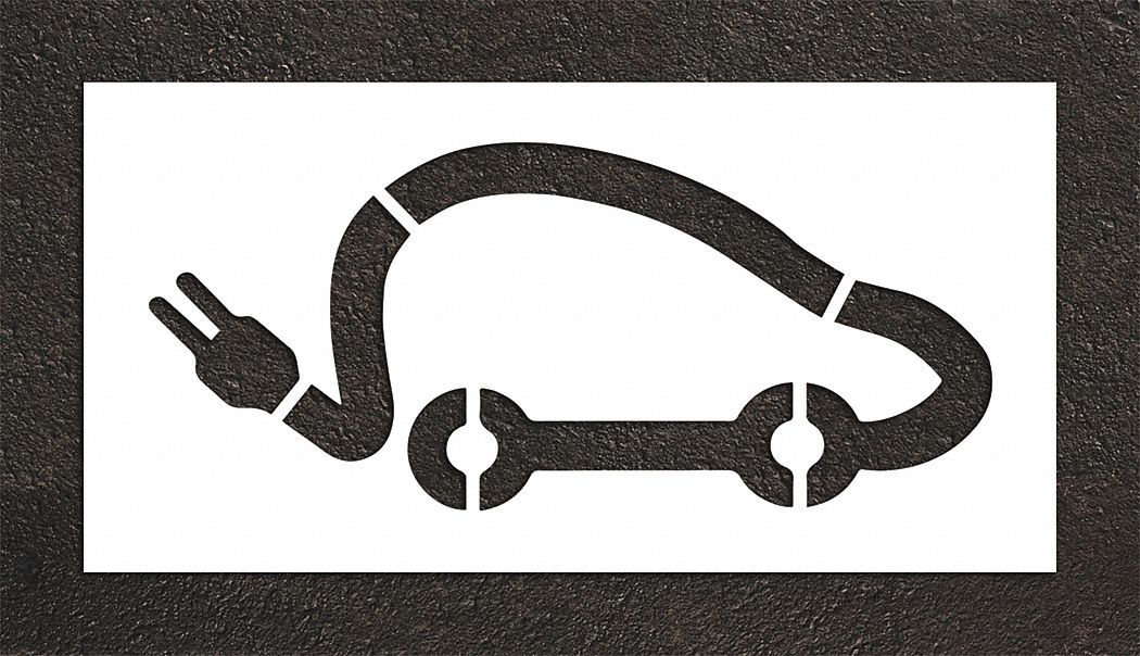 Pavement Stencil 32 H 62 W 0.063 Thick