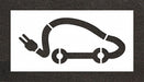Pavement Stencil 32 H 62 W 0.063 Thick