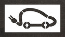 Pavement Stencil 32 H 62 W 0.125 Thick