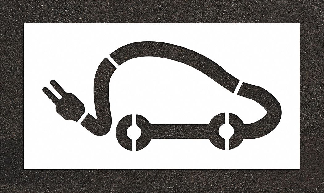 Pavement Stencil 86 H 44 W 0.125 Thick