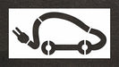Pavement Stencil 112 H 56 W 0.125 Thick