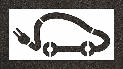 Pavement Stencil 112 H 56 W 0.125 Thick