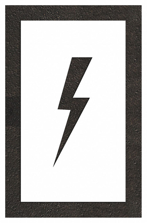 Pavement Stencil 12 H 20 W 0.125 Thick